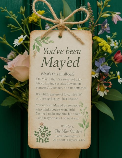 "You’ve Been Mayed" — Anonymous May Day Door Drop from The May Garden